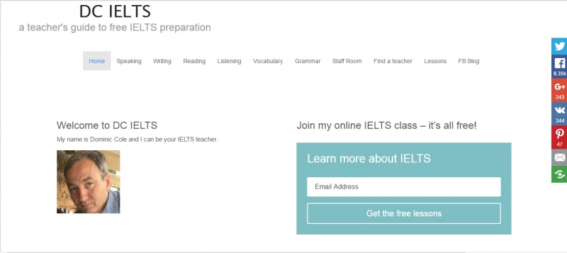 trang web luyện thi IELTS miễn phí DC IELTS