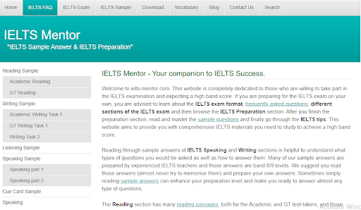 trang web luyện thi IELTS miễn phí hiệu quả IELTS Mentor