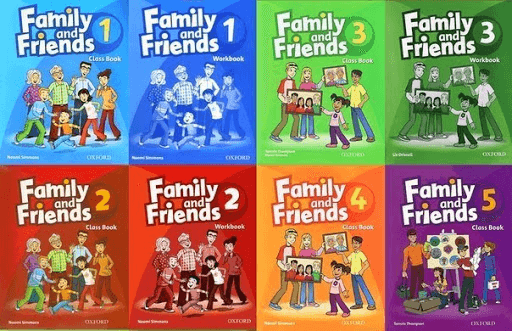 Bộ sách Family and Friends level 1, 2, 3, 4, 5