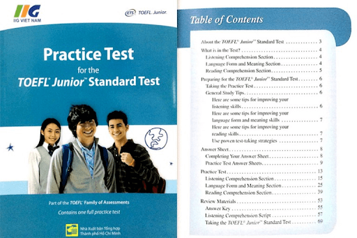 Practice Test for the TOEFL Junior Standard Test rất cần cho các sĩ tử