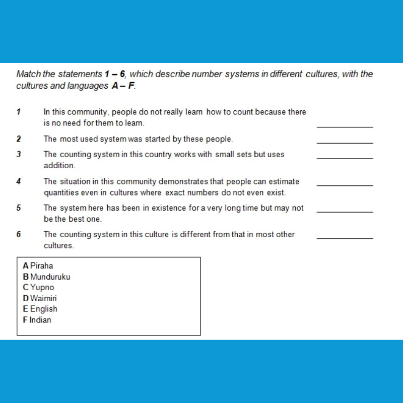 Dạng bài Matching Features trong IELTS Reading