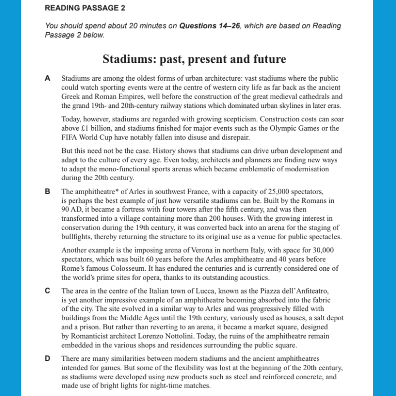 bài tập mẫu dạng Matching Information IELTS Reading