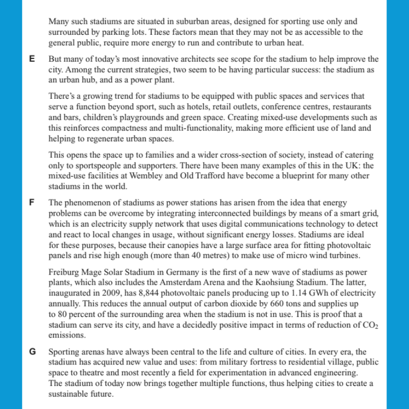 bài tập mẫu dạng Matching Information IELTS Reading 2