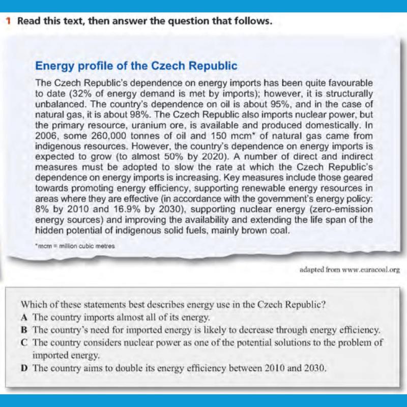 Đề mẫu dạng IELTS Reading Multiple Choice 1 đáp án - Nguồn: Sưu tầm