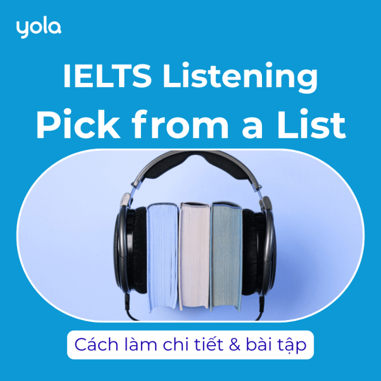 Pick from a List IELTS Listening