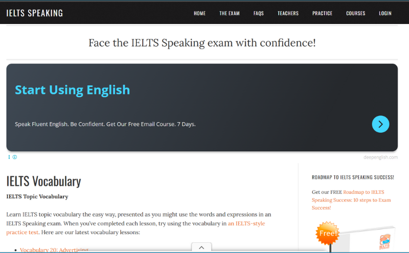 Trang web luyện thi Speaking IELTS - IELTS Speaking